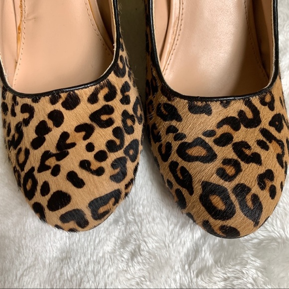 Banana Republic Calf Hair Leopard Print Wedge 7.5 - Picture 11 of 11